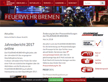 Tablet Screenshot of feuerwehr-bremen.org